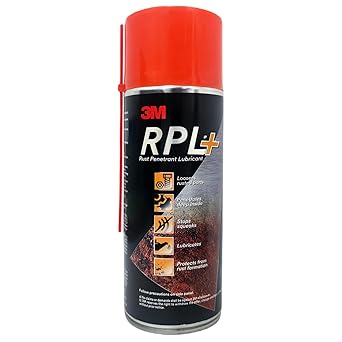 3M RPL Plus, Rust Penetrant Lubricant with Spray Pipe, Multi-use for Automotive & Industrial, Remove Rust & Squeaks, Loosen Stuck Nuts & Bolts, Fast-acting & Protect Against Rust (400ml, Pack of 1)
