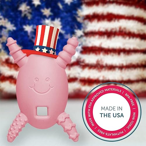 Miniatura 8 de The Molar Magician - Mordedor para bebé, juguete de dentición molar congelable para bebés, bebés y niños pequeños, fabricado en los Estados Unidos,