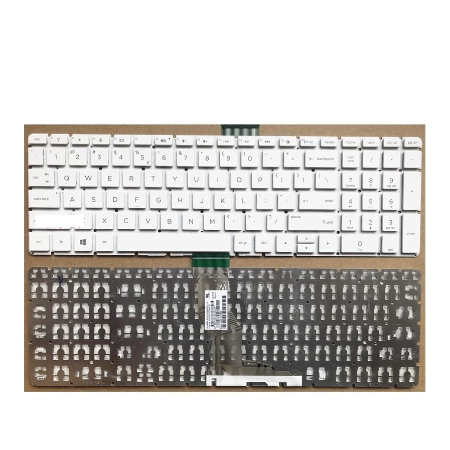 Clavier PC portable HP 15S 15S-FQ 15S-DY blanc de rechange touches AZERTY