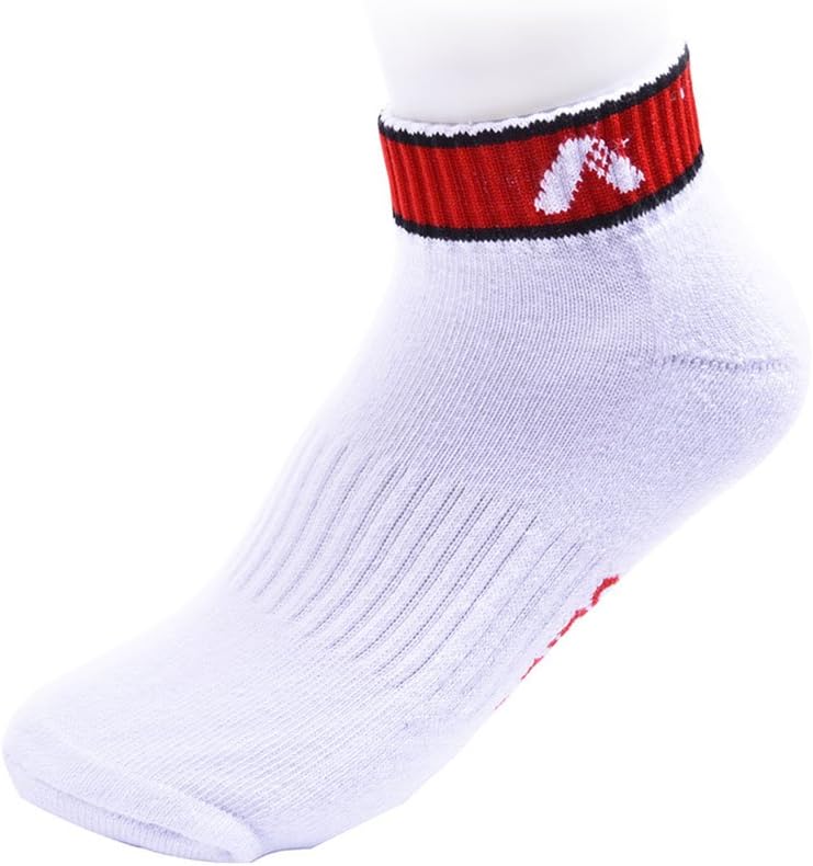 ADIBO Athletic Socks, Women Running Ankle Socks Non Slip Cotton Cushion Crew Low Cut Sports Trainer Socks for Girls-Free Size