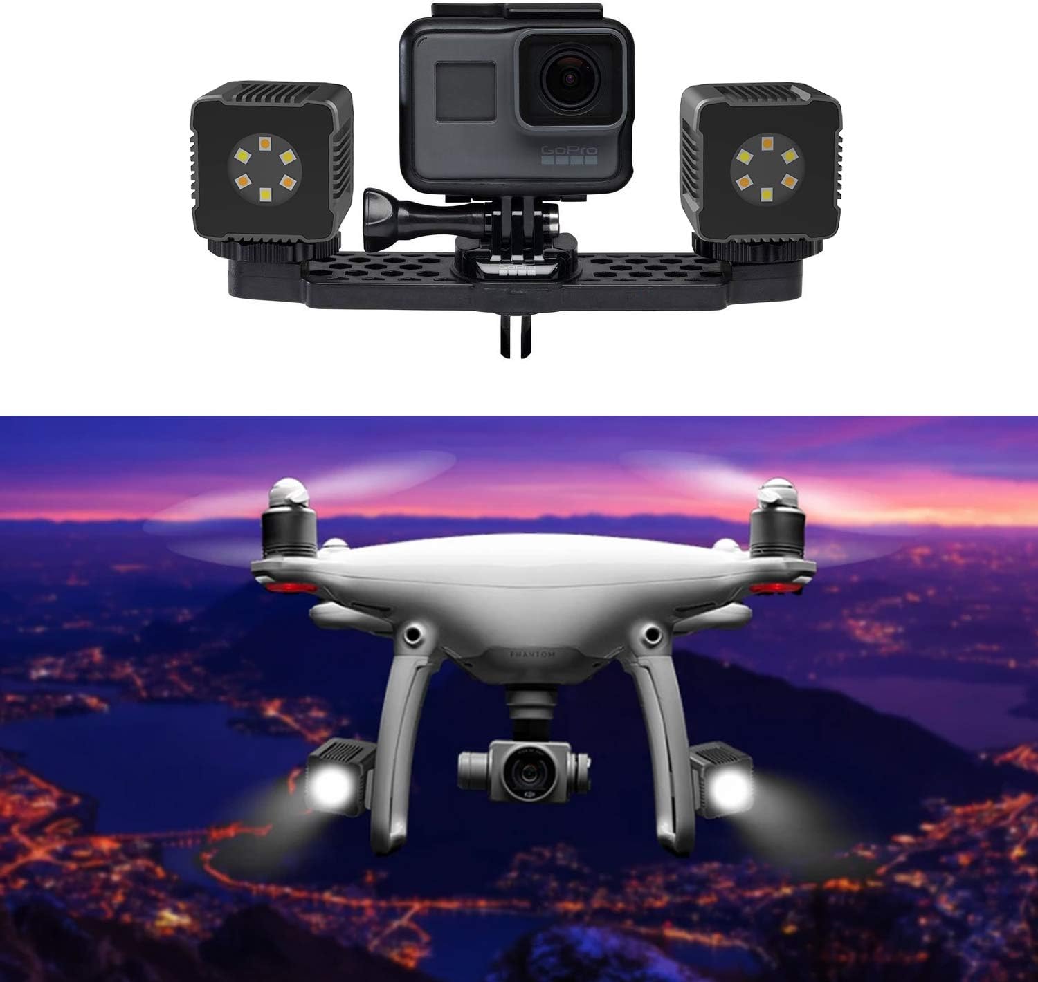 Up To 40% OFF Moin Mini Cube Led Light Magnetic Charging and Mount Anywhere Pocket Light Camping Hiking Outdoor Adventure Waterproof Underwater Light APP Control for Gopro DSLR Drone Action Camera Smartphone