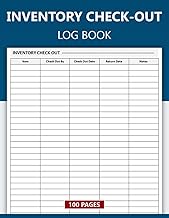 Inventory Check Out Log Book: Inventory Check-Out Sheet | Inventory Checkout Form | 100 Sheets