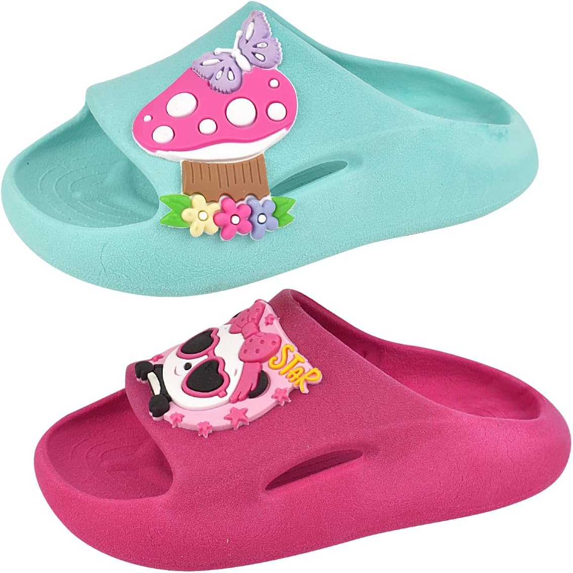 KIT Com 2 Pares Babuche Infantil Sandália Chinelo Leve Menina Menino Nuvem