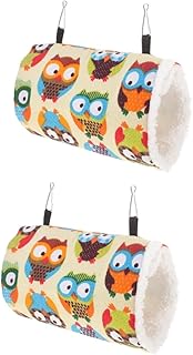 Abaodam 2 Pçs Papagaio Túnel Rede Hamster Dormir Cama Cobaia Brinquedos Hamster Rede Gaiola Pequeno Animal Cama Hamster Acessórios Cobaia Esconderijo Animal De Estimação Ouriço Hamster