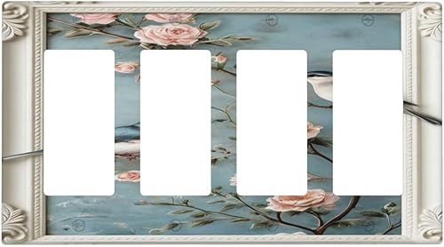 Miniatura 65 de Cubiertas Decorativas de Arte para Interruptores de Luz, Hojas de Otoño, Placa de Pared de Palanca Individual, Cubierta Decorativa de Interruptor,