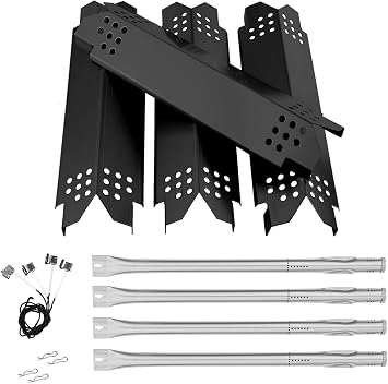 طقم قطع غيار Nexgrill 4 Burner 720-0925P 720-0925 720-0925PG ، درع حراري ومجموعة الموقد لـ Nexgrill 720-0925p قطع غيار ، قطع غيار Nexgrill 4 Burner 720-0925P