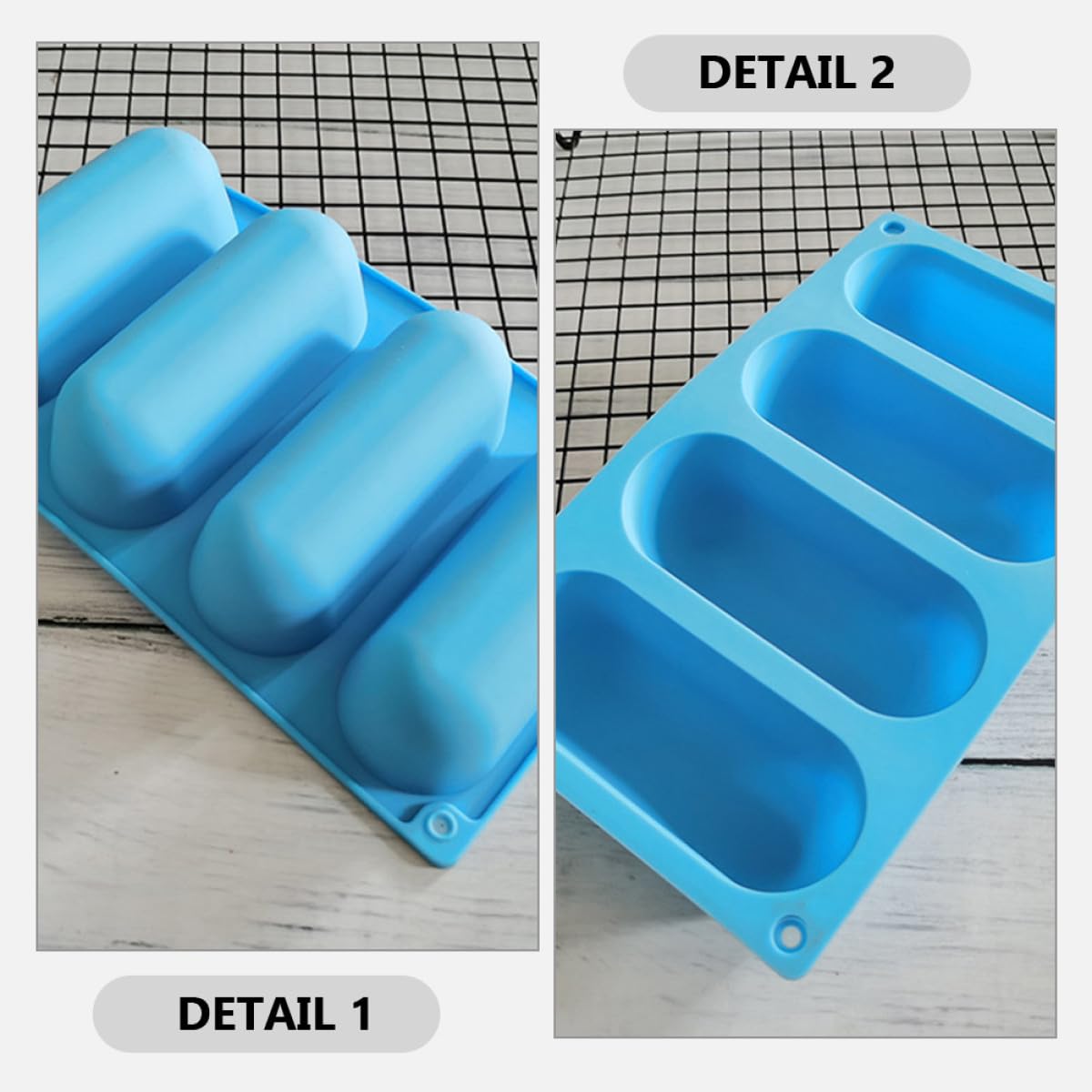 Molde Para Hacer Panecillos De Hot Dog 2 Piezas De Silicona Resistente Al Calor Moldes Para Salchichas Caseras Apto Para Hornear En Hogar Y Uso Comercial