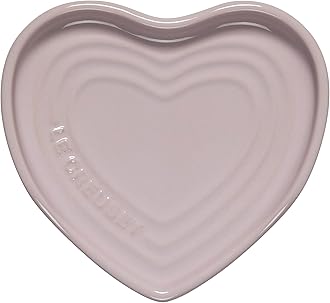 LE CREUSETStoneware Heart Shaped Spoon Rest, 5", Shallot