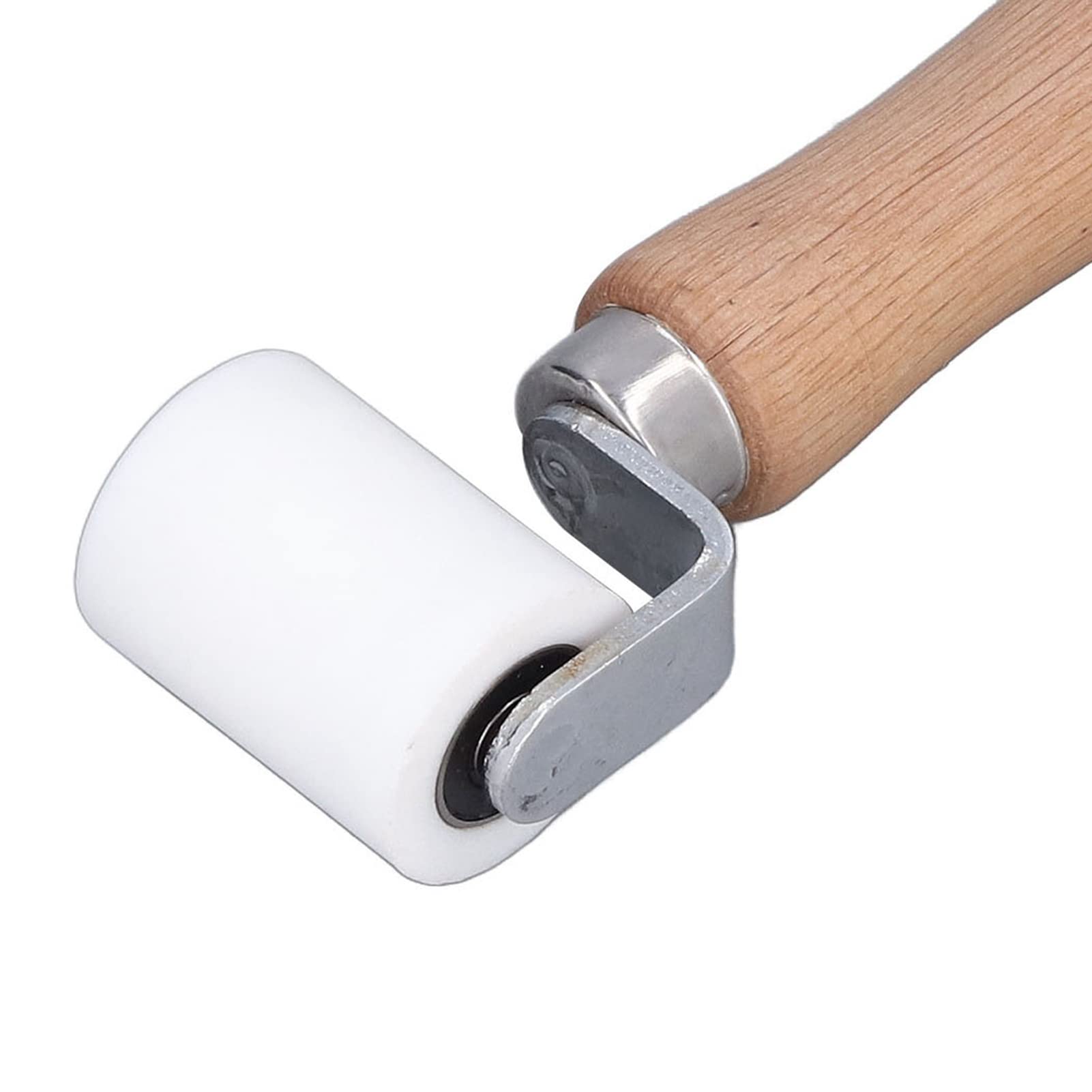 Rodillo de Silicona Profesional de Alta Temperatura de 40 MM/1,6 Pulg, Estructura Extraíble, Diseño de Cojinete Bidireccional, Funcionamiento Flexible, Rodillo de Presión Manual para Soldadura