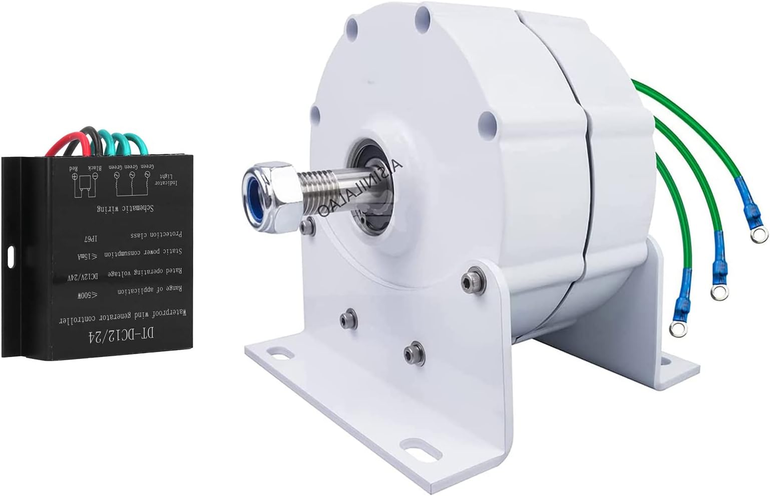 12000W No Noise 3 Phase Permanent Magnet Generator, 110V/ 220V Wind Power Turbine Generator for Water Wind Turbine (With Controller)