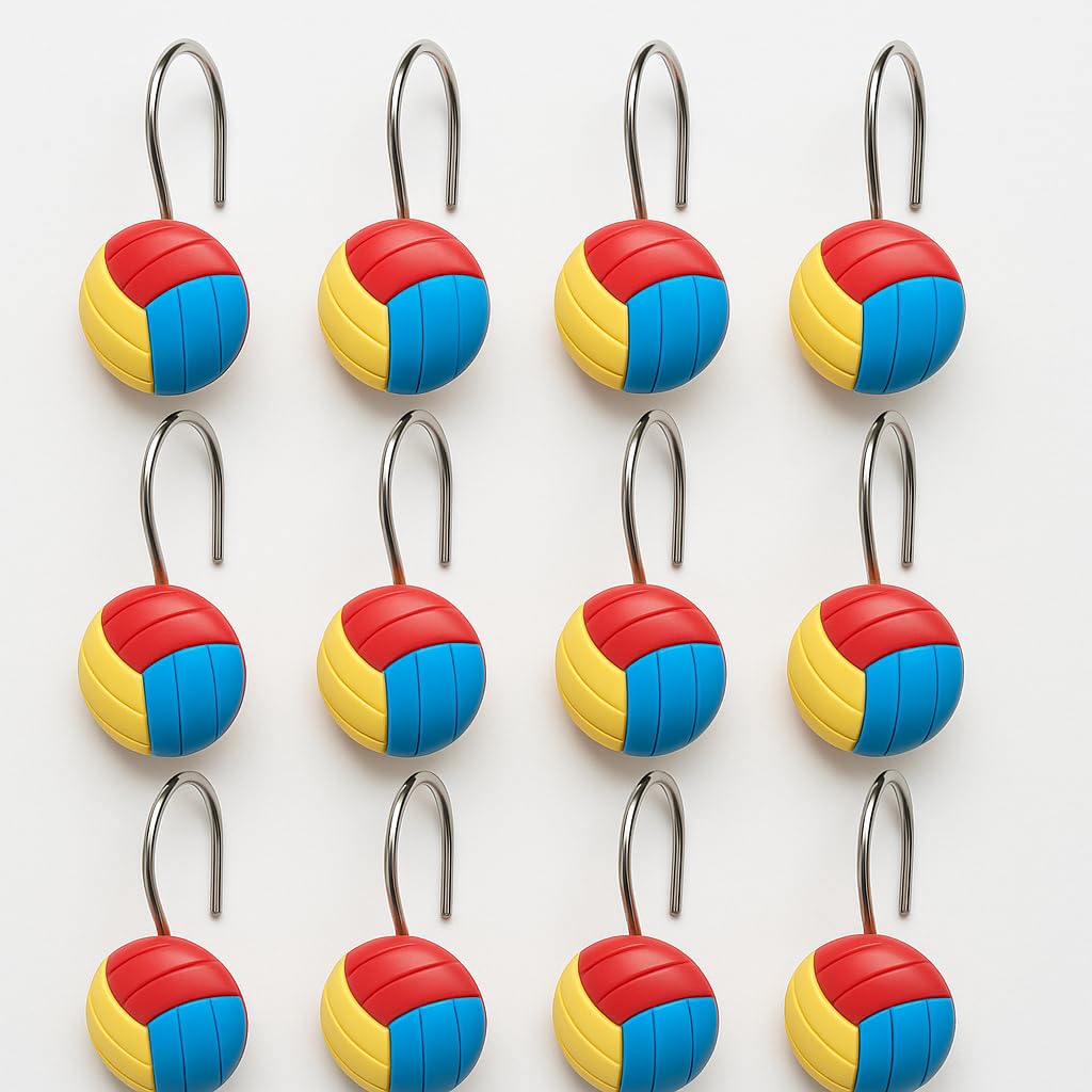 Football Shower Hooks - Stainless Steel Set -7