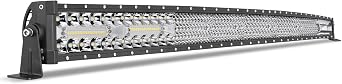 54 Inch Curved LED Light Bar, Niking Auto Quad Row 800W LED Work Light Spot Flood Combo Roof Off Road Driving Fog Lights for Trucks, 4WD, Pickup, Wrangler JK JL, Dodge GMC