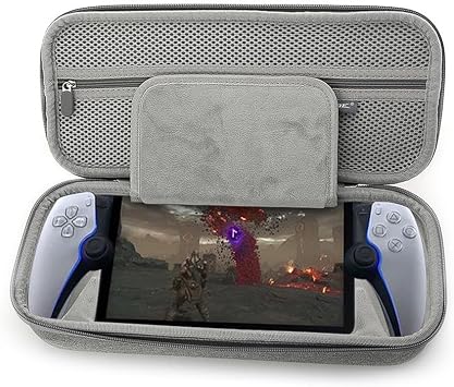 Carry Case Compatible with PS5, Protector Hard Shell Travel Case with Waterproof and Shockproof for Playstation (Grey)