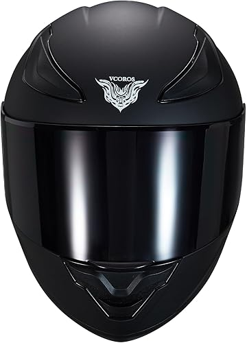 Miniatura 7 de VCOROS Casco integral para motocicleta, unisex, para adultos, aprobado por DOT, WS-609, casco de carreras de moto de calle
