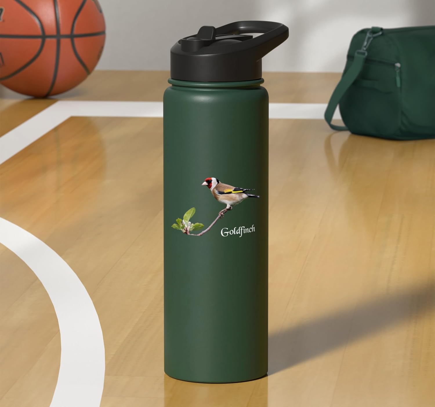 Goldfinch European Goldfinch Bird Ornithology Stainless Steel Insulated Water Bottle