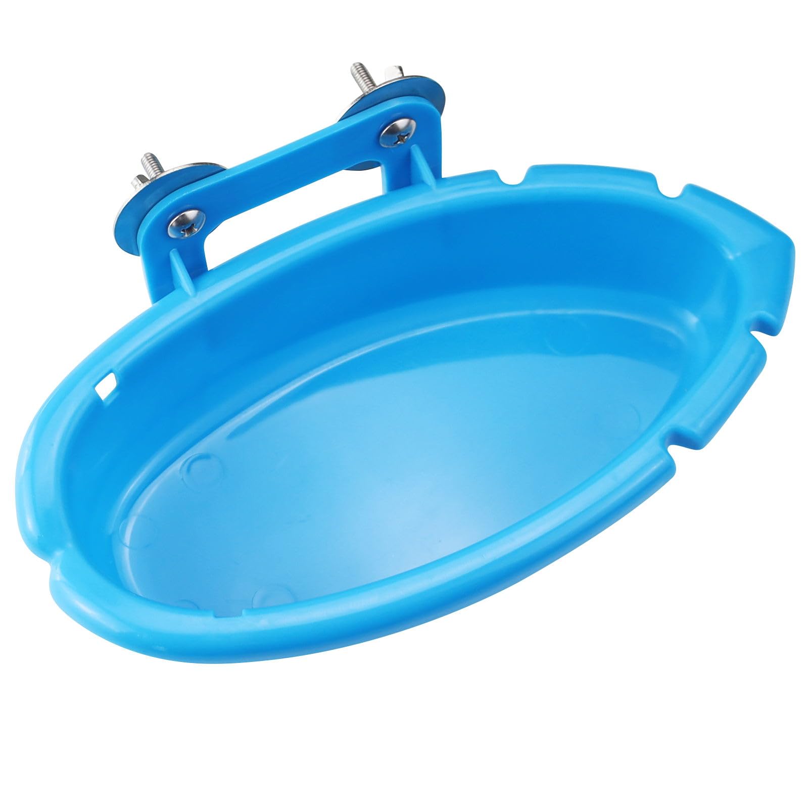 LWMLWM Ducha para pájaros, accesorio para jaula de loros, bañera, comedero para periquitos/canarios (azul