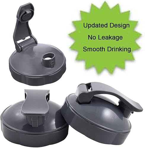 Miniatura 7 de Piezas de repuesto para NutriBullet, 2 vasos altos de 32 onzas, 2 tapas abatibles para llevar, 2 juntas y cepillo limpiador para NBullet de 600 W y