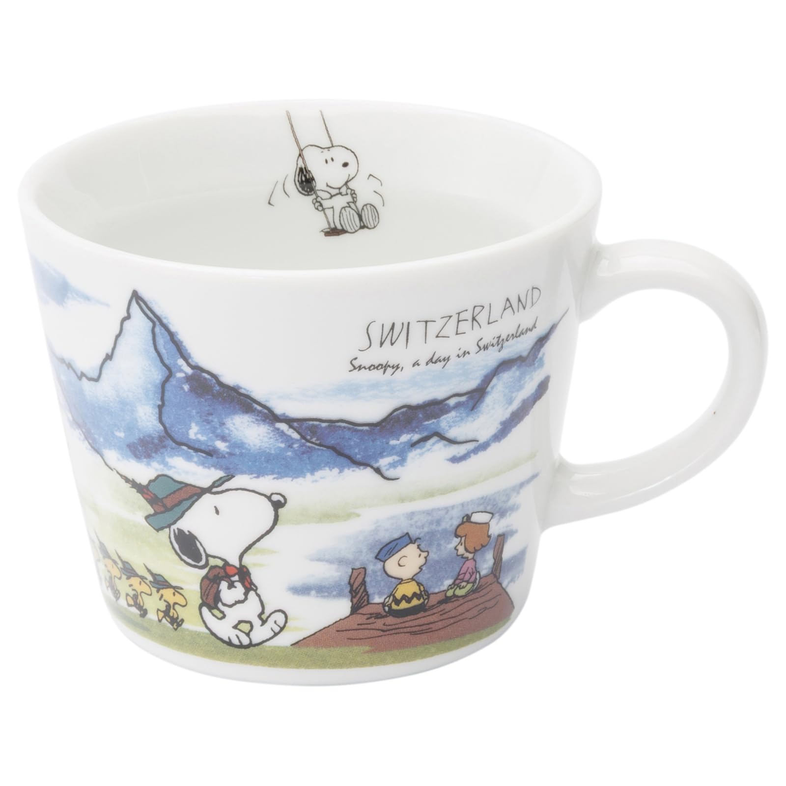 Amazon.com: Peanuts 889332 Snoopy World Travel Switzerland Mug