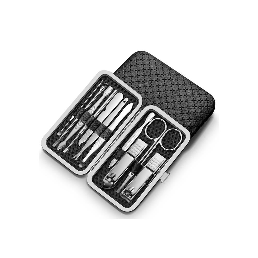 Outils de pédicure à domicile et coupe-manucure portable de 11 pièces