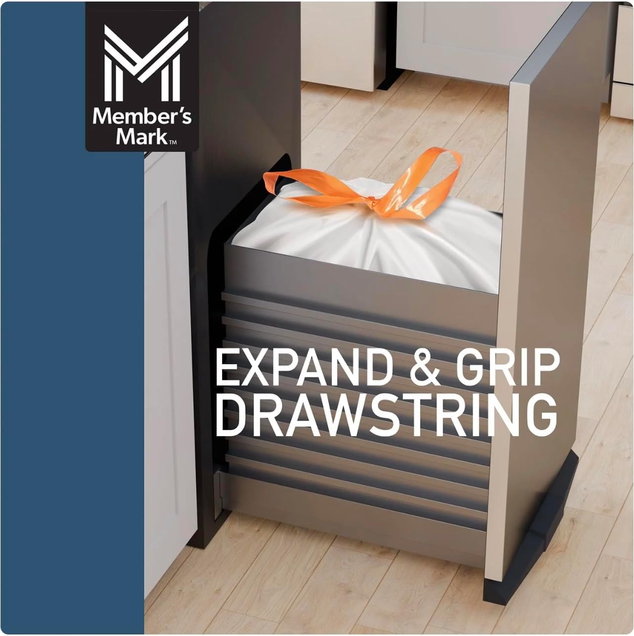 Member Mark Heavy Duty 18-Gallon Kitchen & Compactor Trash Bags, 50 ct.(PACK OF 2)