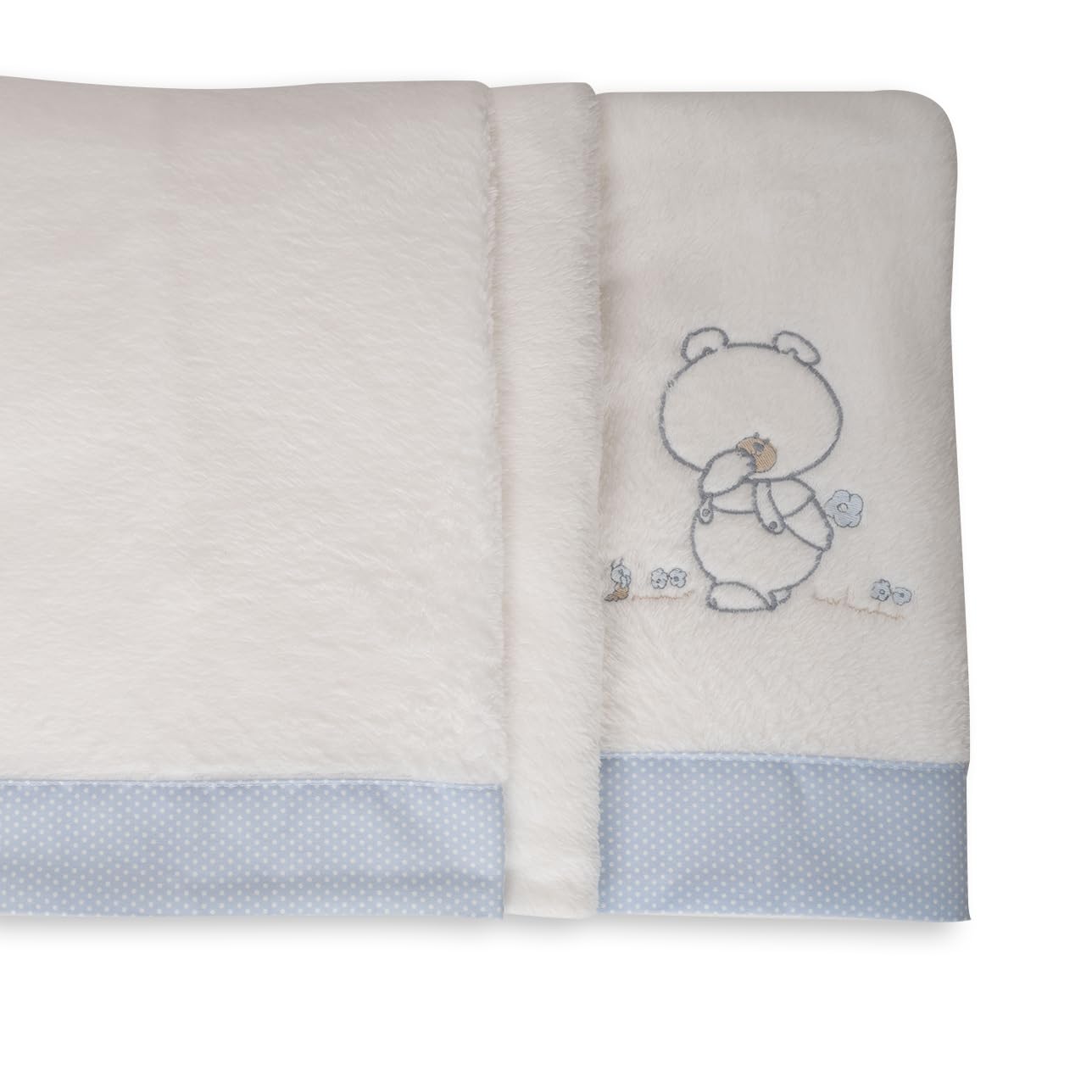 Parure de lit 100% Corail haut de gamme Pepo Celeste pour bébé