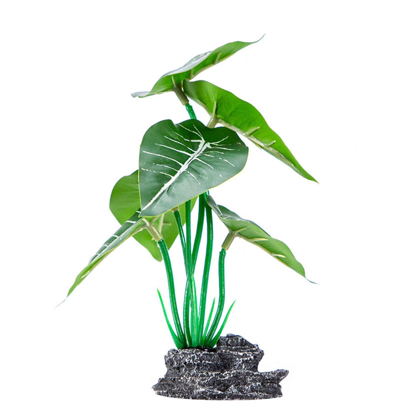 carotoe Artificial Plant with Base Aquariums Ornament Easy to Clean Maintenance for Various Size Fishank Landscape Water Plant Fishtanks Landscape
