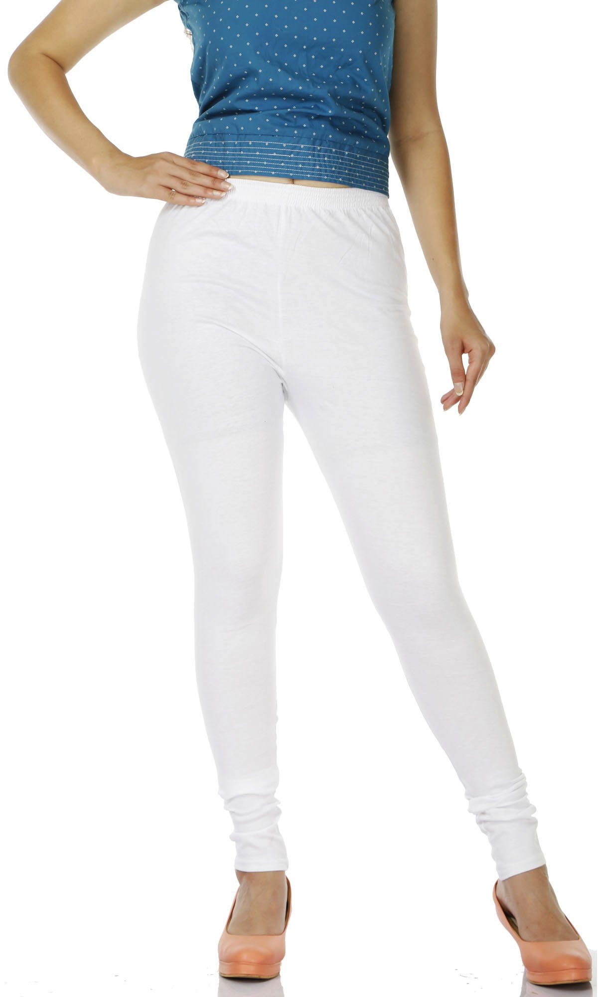 Active Basic Women's Regular Fit Cotton Lycra Leggings