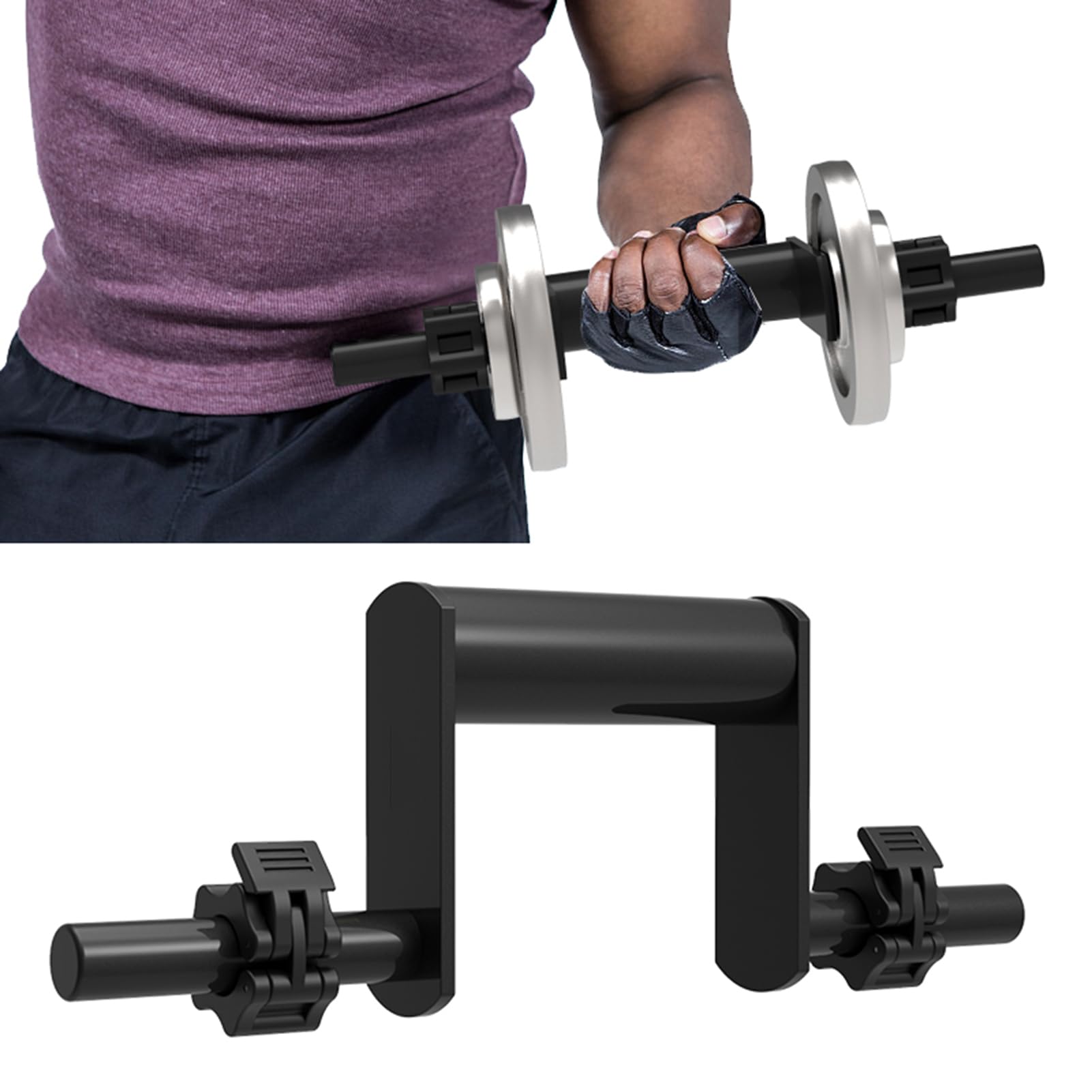 Attrezzi da Palestra per Uomo， Rafforzatore dell'avambraccio - Allenamento con Pesi Regolabile con Impugnatura for manubri, Esercitatore for Polso avambraccio con bloccaggio rapido