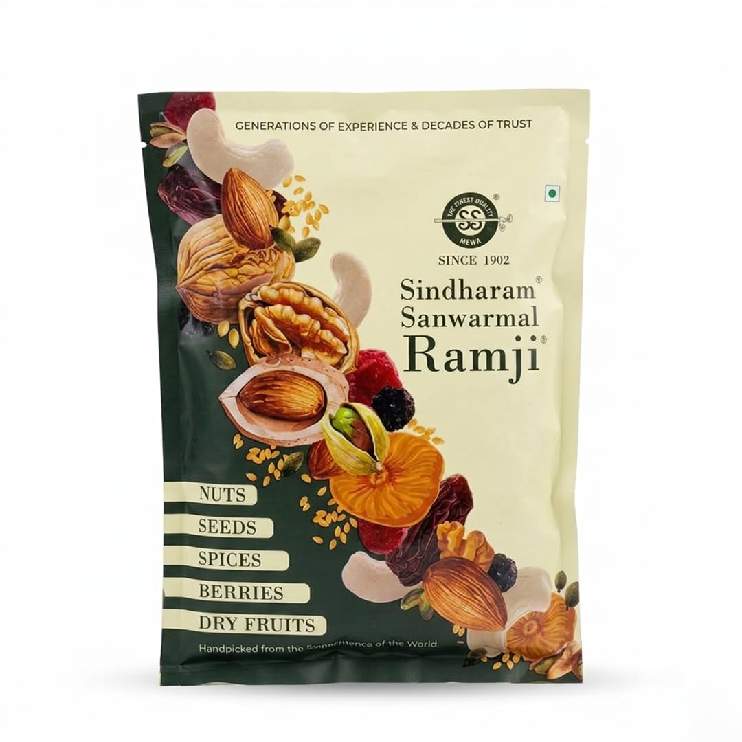 Sindharam Sanwarmal Ramji Premium Almonds, Rich in Protein, Fiber & Essential Nutrients, Healthy Snack Pack, 250g-image-47