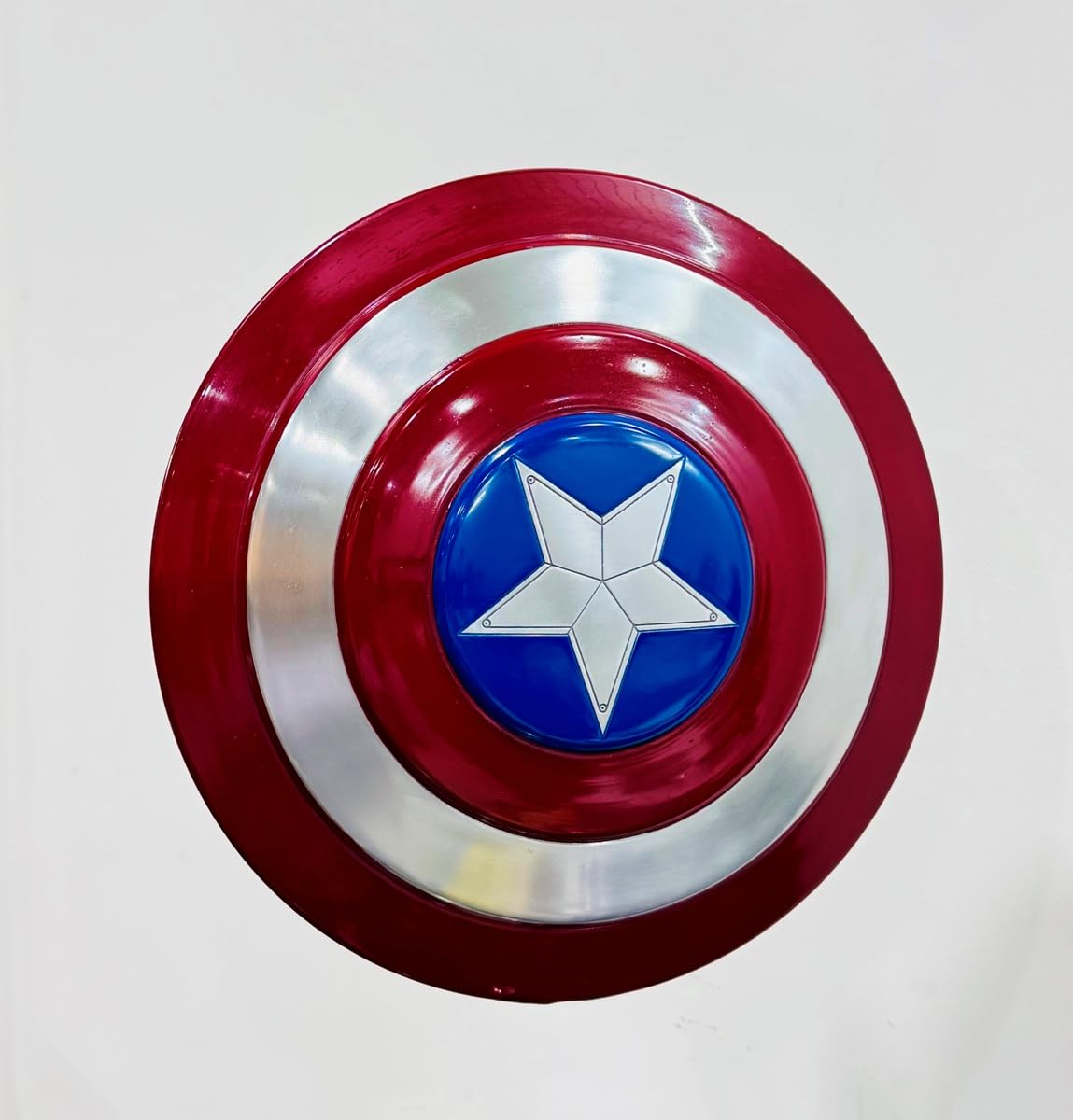 THOR INSTRUMENTS Captan America Shield LARP Combat Armor Round Handmade (Armor Handmade America Shield Round Metal Replica 12 INCH)