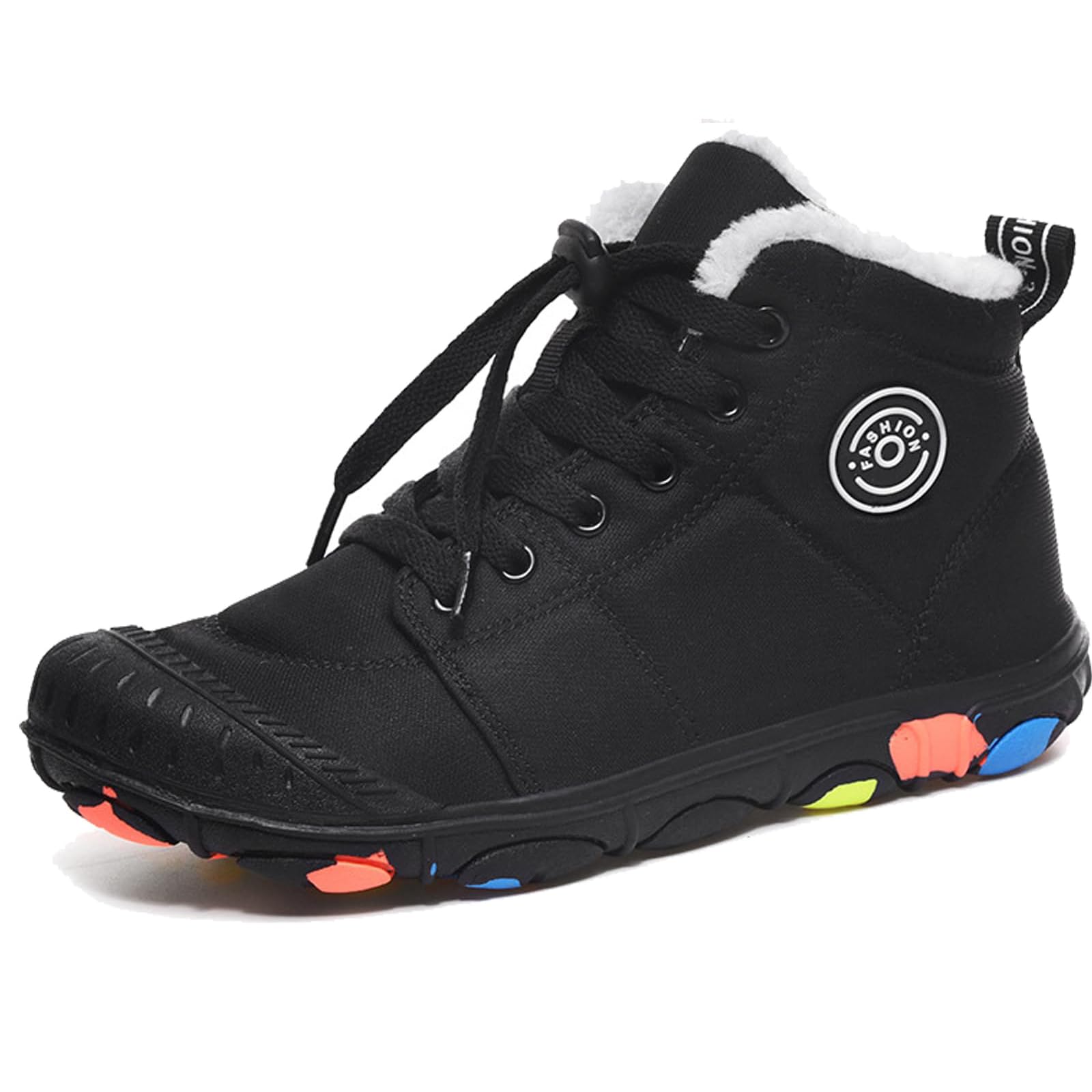 Zapatos descalzos para niños, de invierno, impermeables, descalzos, de invierno, zapatos de senderismo, ligeros, antideslizantes, botas de goma de invierno