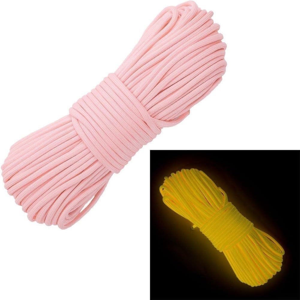 Cuerda 4mm 10ft Nylon Cuerda 4mm 10ft Nylon Cuerda 4mm 10ft(red 100ft) | Nylon , núcleo 7 hebras, brilla noche, 10ft, ideal manualidades, agua