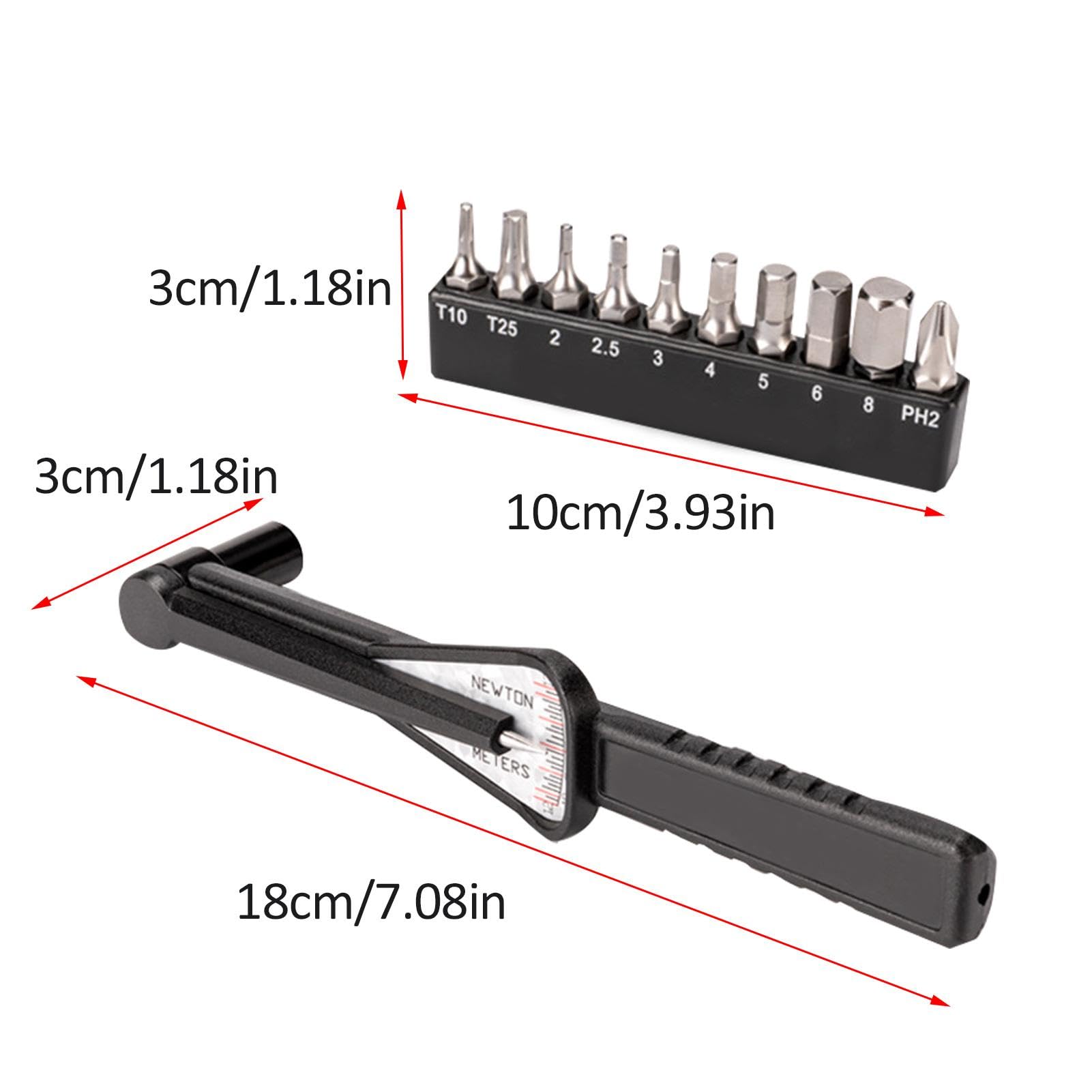 Llave dinamométrica para bicicleta,Juego de llave dinamométrica para bicicleta,Juego de llaves portátiles para reparación de bicicletas - Pedal combinado y herramientas, equipo de ciclismo con mango a
