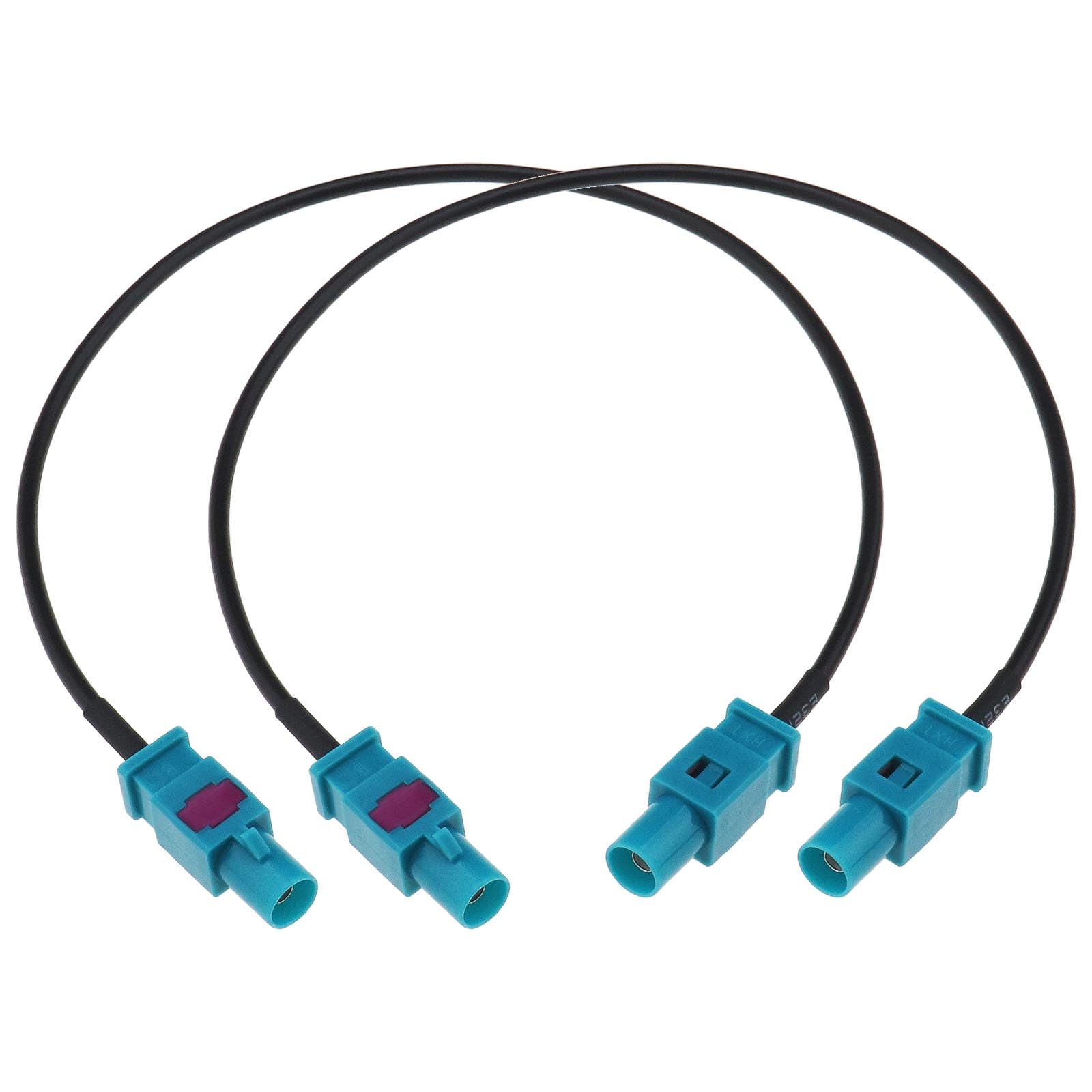 Micro Traders 2PCS Fakra Z Male to Male Vehicle Antenna Adapter Cable RG174 Coaxial Cable 30cm for DAB GPS FM Antenna Radio Scanner Amateur Radio Transceiver Portable CB Radio