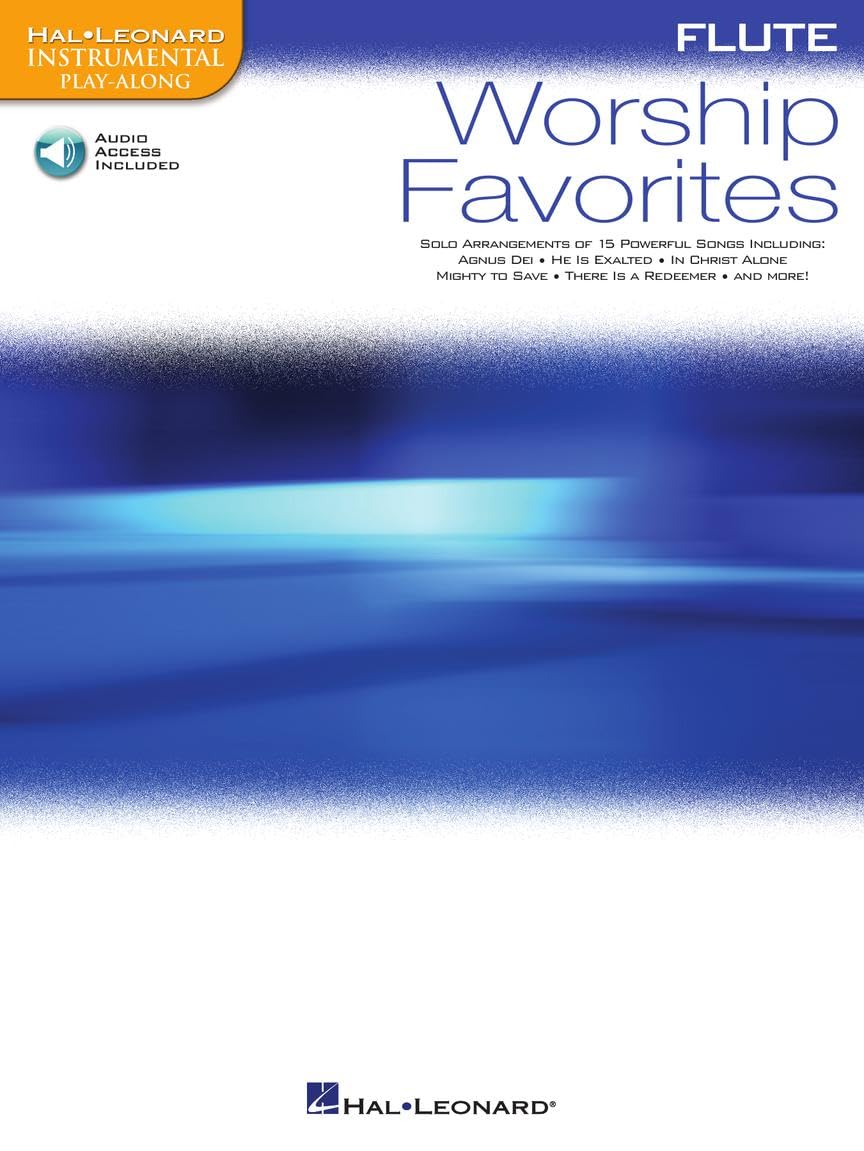 Flûte traversière Worship favorites avec CD de partitions chrétiennes