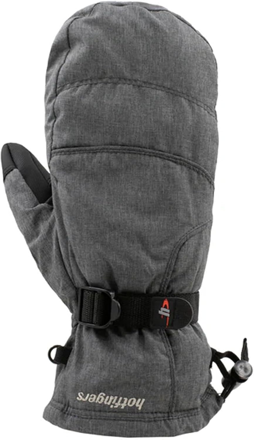 hotfingers Women's Rip-N-Go II Mittens - Waterproof Insulated Ski & Snowboard Mitts w/Diamond Grip Palm & Quick Release Strap