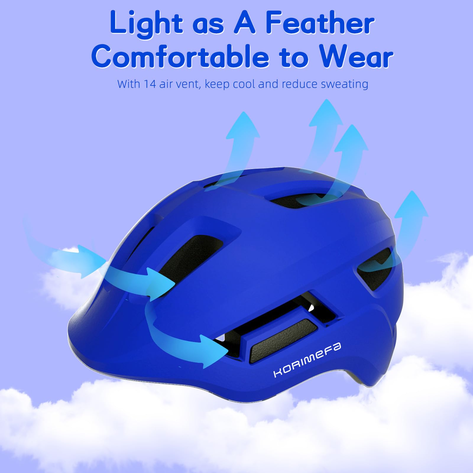 KORIMEFA Casco Bici per Bambino Caschi Perfetto per Downhill Enduro Ciclismo MTB Scooter Helmet Ideale per Tutte Le Forme di attività in Bicicletta per 2-8 Anni Ragazze e Ragazzi