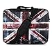 Produktbild TaylorHe bunte Laptop-Umhängetasche aus strapazierfähigem Nylon mit Mustern, Seitentaschen, Griffen und abnehmbaren Schulterriemen, Größe: 38,1 cm, 39,6 cm, 40,6 cm  London Bridge, Union Jack