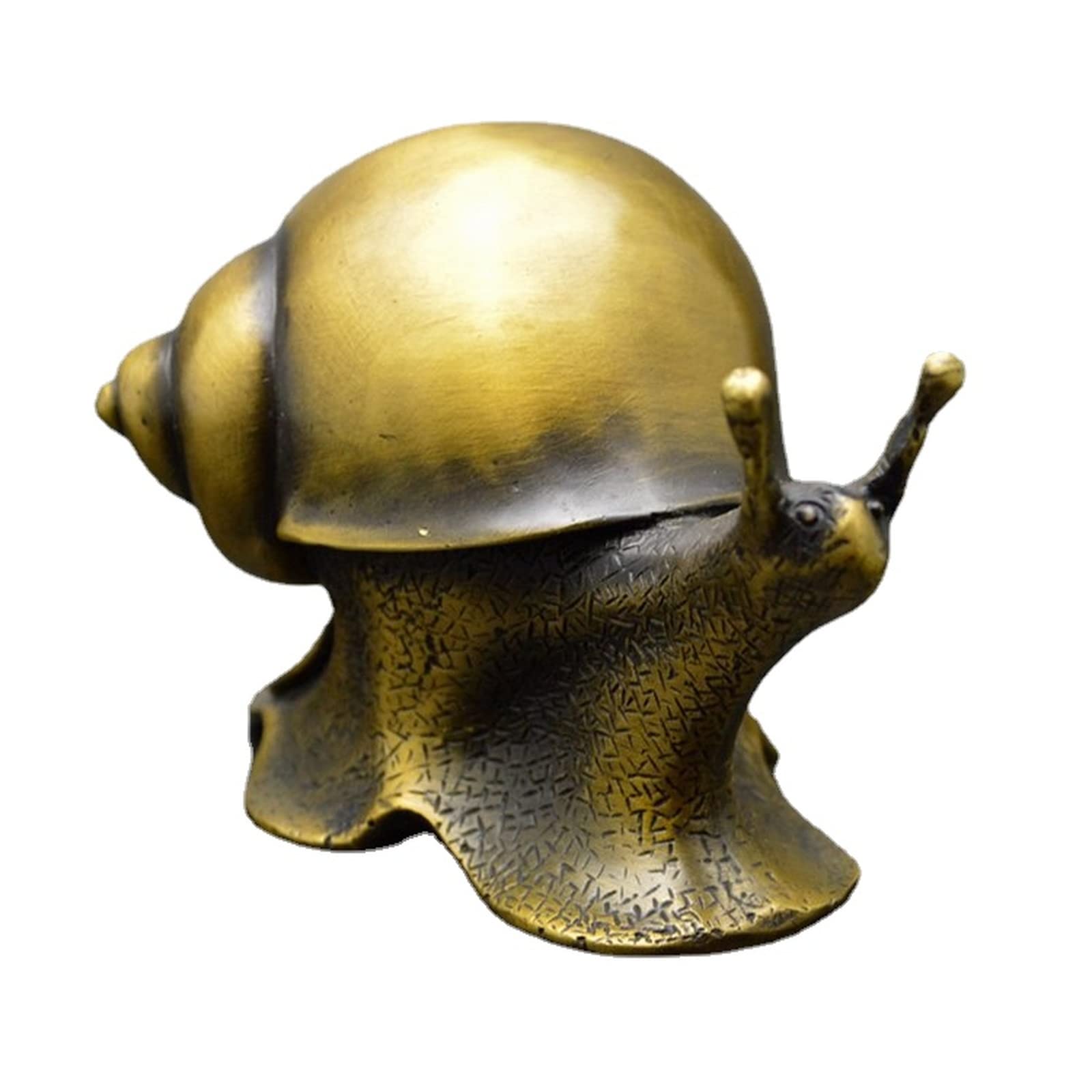 NGDFGR Na Brass Large Snail Tablet Figurine,Snail Statue, Office Study Decorative Ornament, Bronze Animal Sculpture Craft Collection