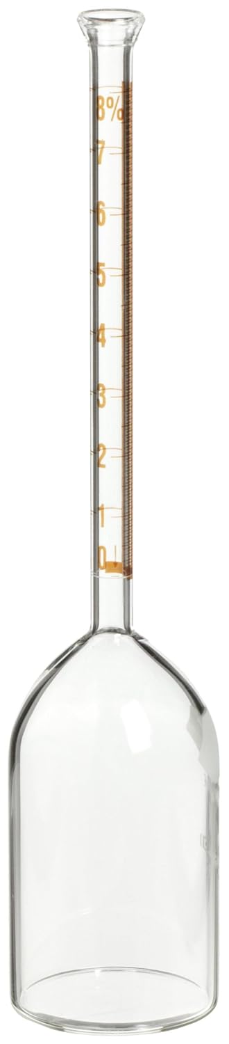 Kimble 1003S-8 Glass 8% Milk Test Bottle, Sealed (Case of 12)