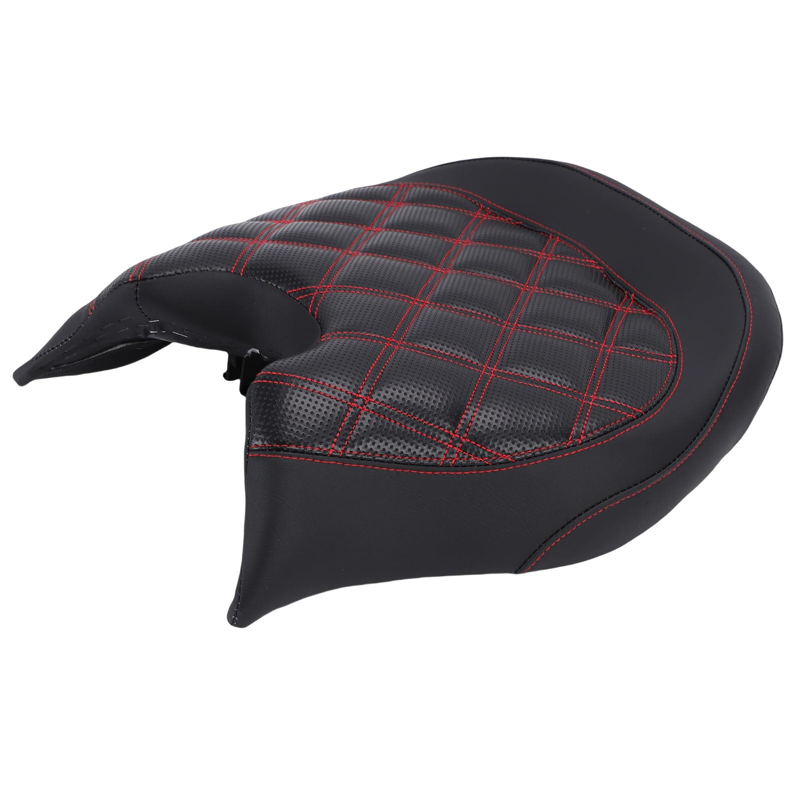 Bewinner Ergonomiczny Fotel Kierowcy Kierowcy 219400795 Zamiennik dla Ryker 600 900 Rally Edition Sport ACE 2019-2023 Rombowe Szwy Poduszka Antypoślizgowa Czarna (Czerwone szwy)