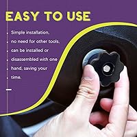 Vista 5 de Swpeet 32 piezas M4 M6 M8 M10 7 Star Pasante Perilla de Agujero de Rosca Hembra Tuerca de Sujeción Kit Surtido de Perillas en Forma de Estrella