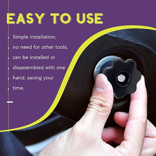 Miniatura 5 de Swpeet 32 piezas M4 M6 M8 M10 7 Star Pasante Perilla de Agujero de Rosca Hembra Tuerca de Sujeción Kit Surtido de Perillas en Forma de Estrella