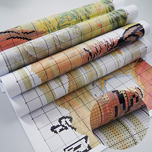 Kits de punto de cruz impresos Kit de punto de cruz 11ct impreso bordado de bordado hecho a mano pintura decorativa ( Size : 11CT Printed )