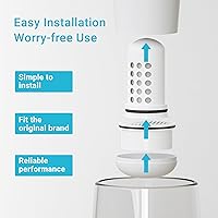 Vista 6 de AQUA CREST Filtro de agua compatible con sistemas de dispensador y jarra Lifestraw® Home, repuesto para filtro de agua Lifestraw®, reduce el cloro