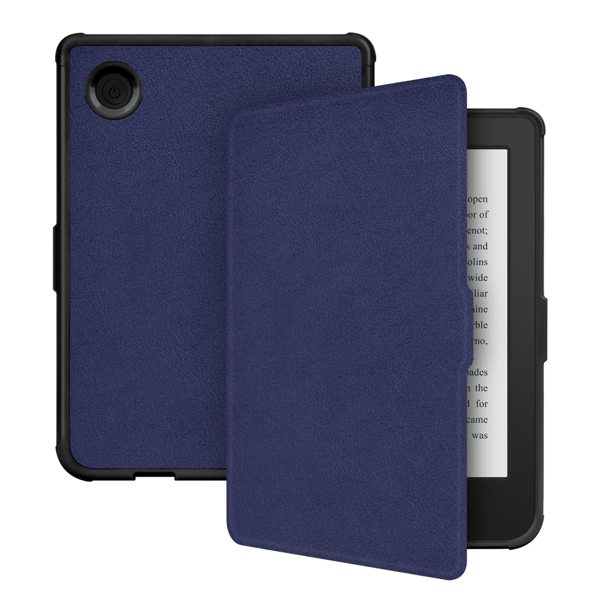 Stianiiie Case For Kobo Clara 2E (2022 Released) 6" Premium PU Leather Protective Cover Smart Sleep/Wake, Dark Blue