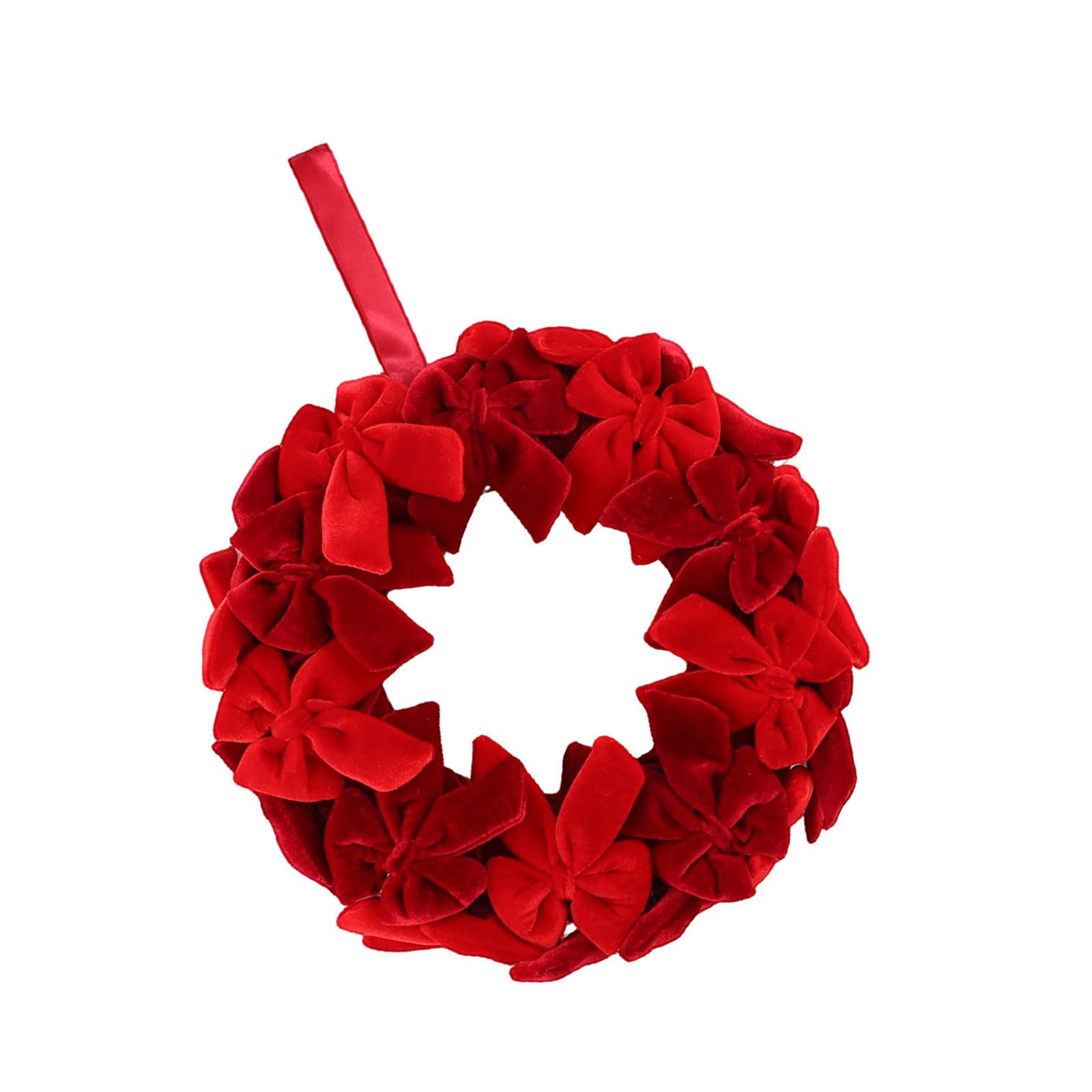 Mekalero Christmas Wreath Features Flocking Detail for Festival Window Display Hanging Decoration