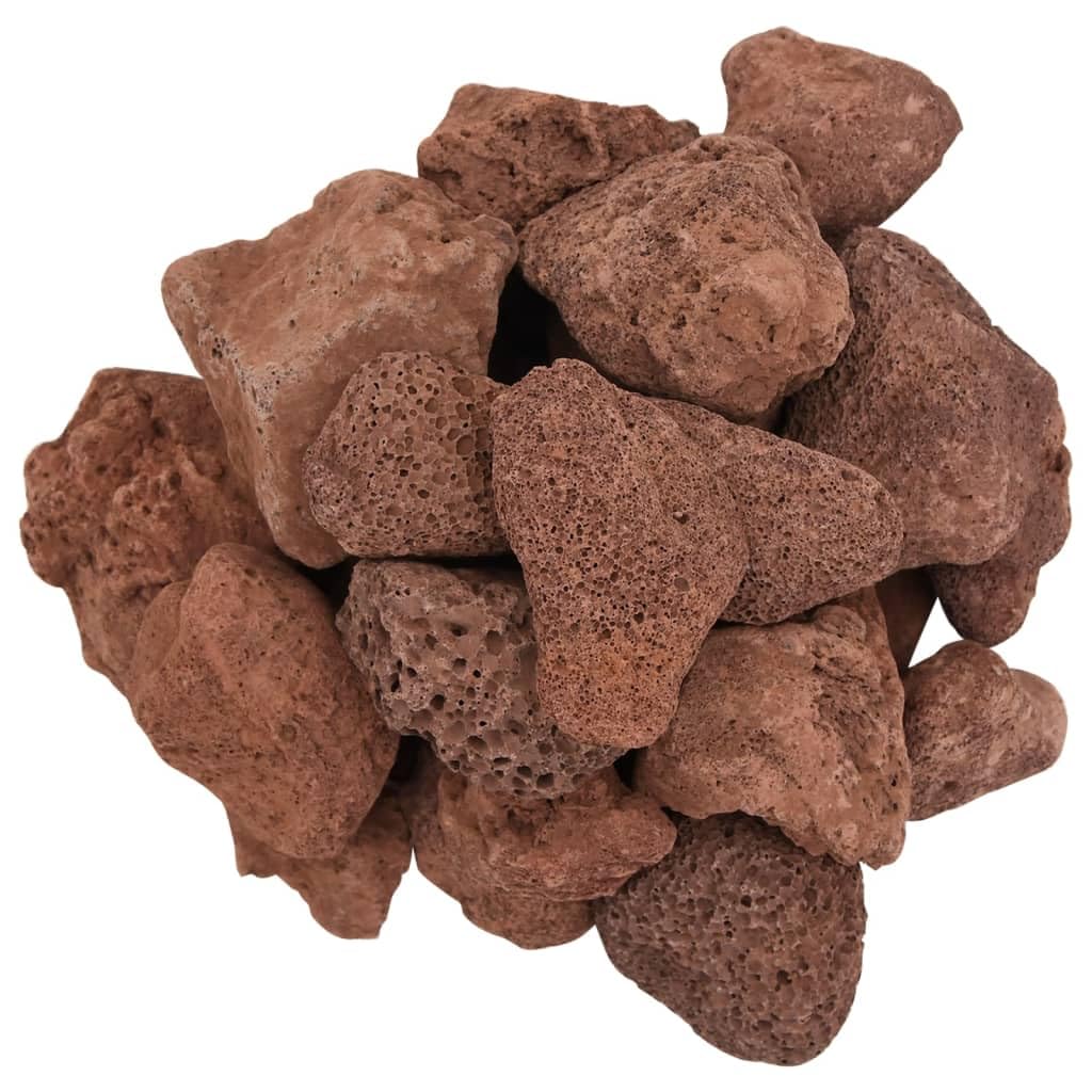 Lavagranulat 25 kg Rot 5-8 cm | Natürlicher biologischer Filter, für Aquarium und Garten, verbessert Wasserqualität