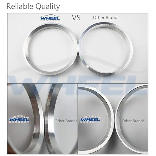 WHEEL CONNECT Hub Centric Rings,76.1 To 66.6, Set Of 4, Aluminium Alloy Hubrings, O