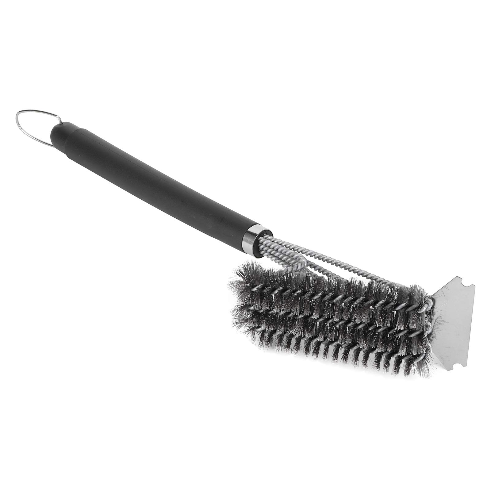 Grill B Stainl Steel Single Barbe B Scraper Kitchen Accessories Grill BrushGrill ScraperStainl Steel BBQ BrushBarbe BrushBarbe CleanerBarbe Accessories a Non Slip 25cm